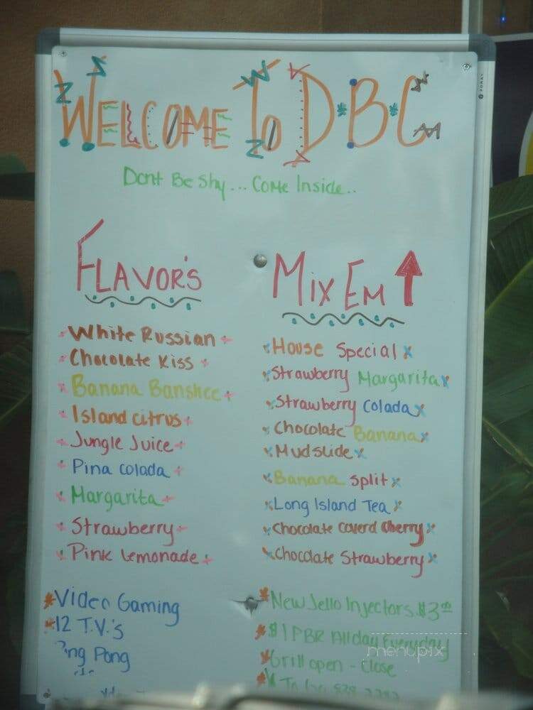 DBC Bar and Grill - Metairie, LA menu_pic