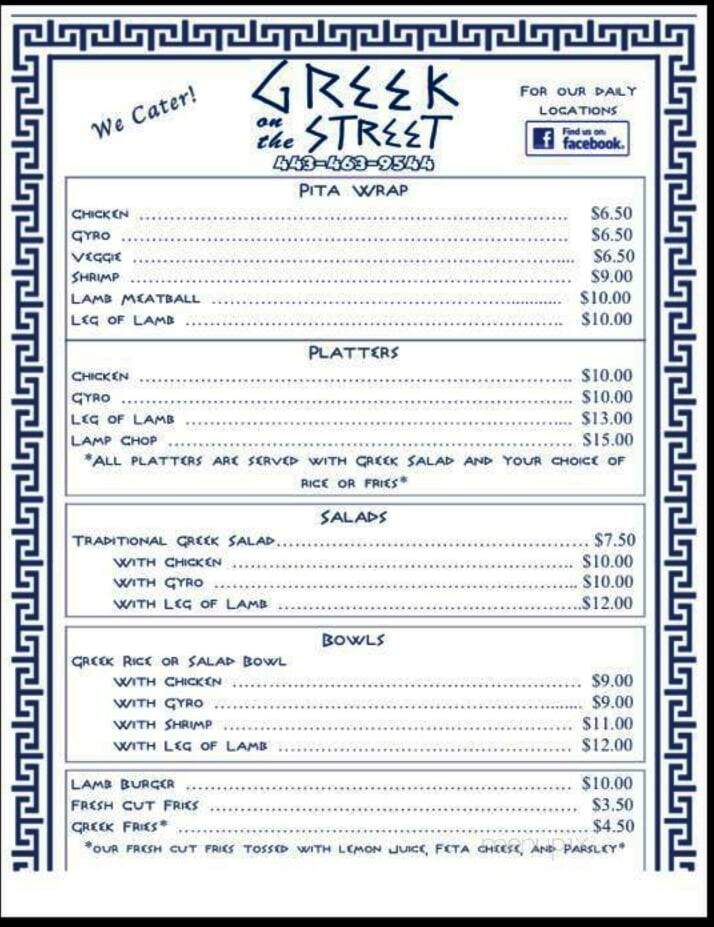Greek On The Street - Baltimore, MD