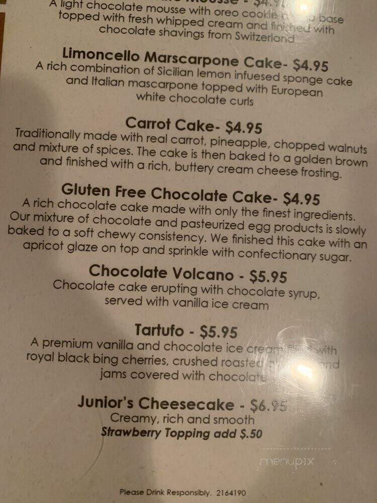 Brass Rail Bar & Grill - Matawan, NJ menu_pic