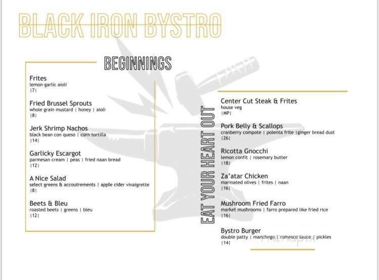 Black Iron Bystro - Buffalo, NY menu_pic