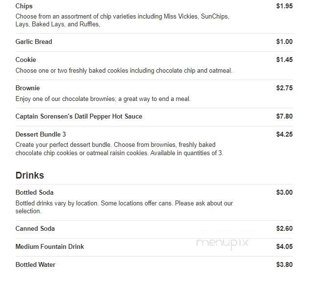 Firehouse Subs - Simpsonville, SC menu_pic