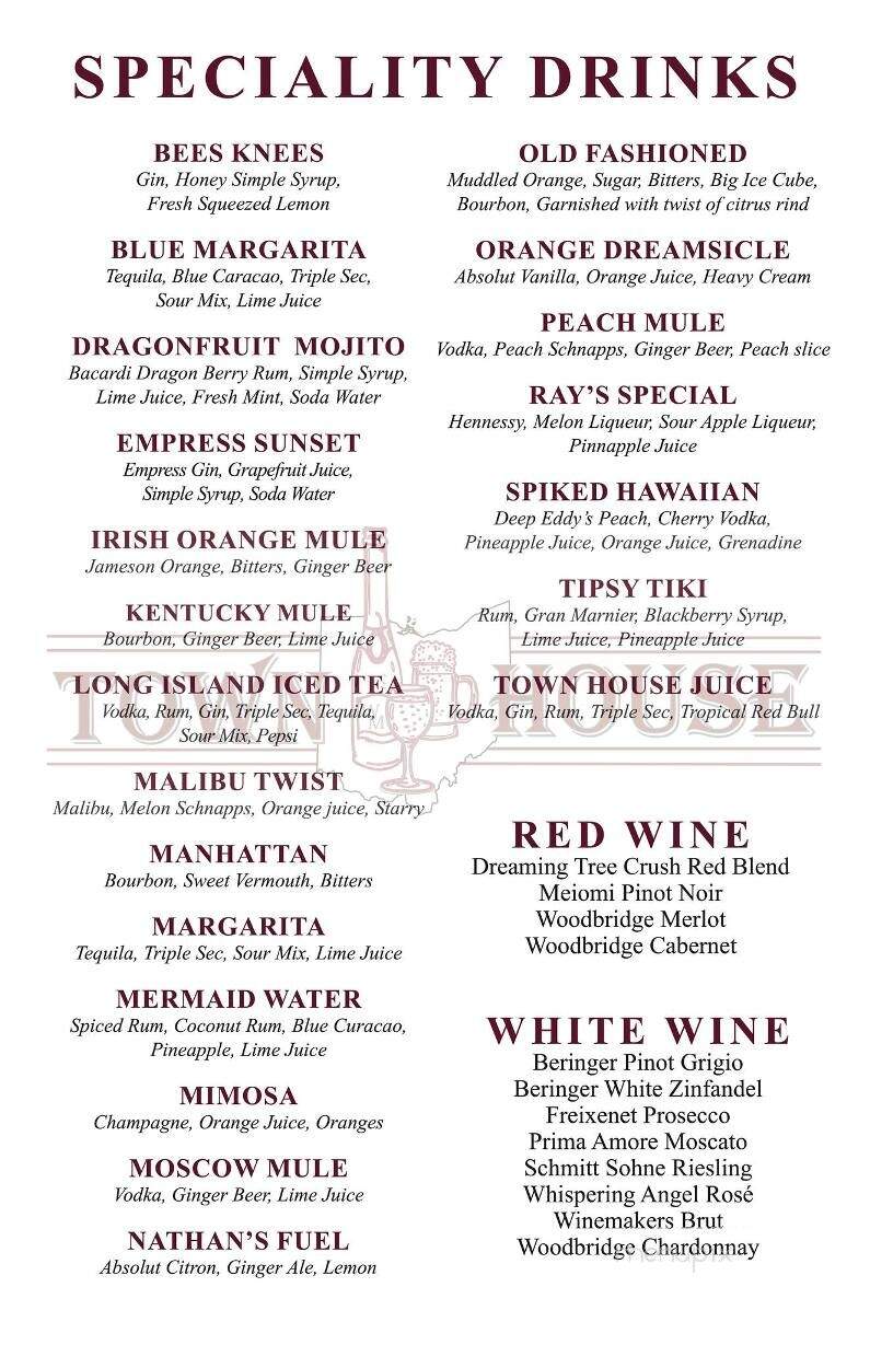 Town House - Marietta, OH menu_pic