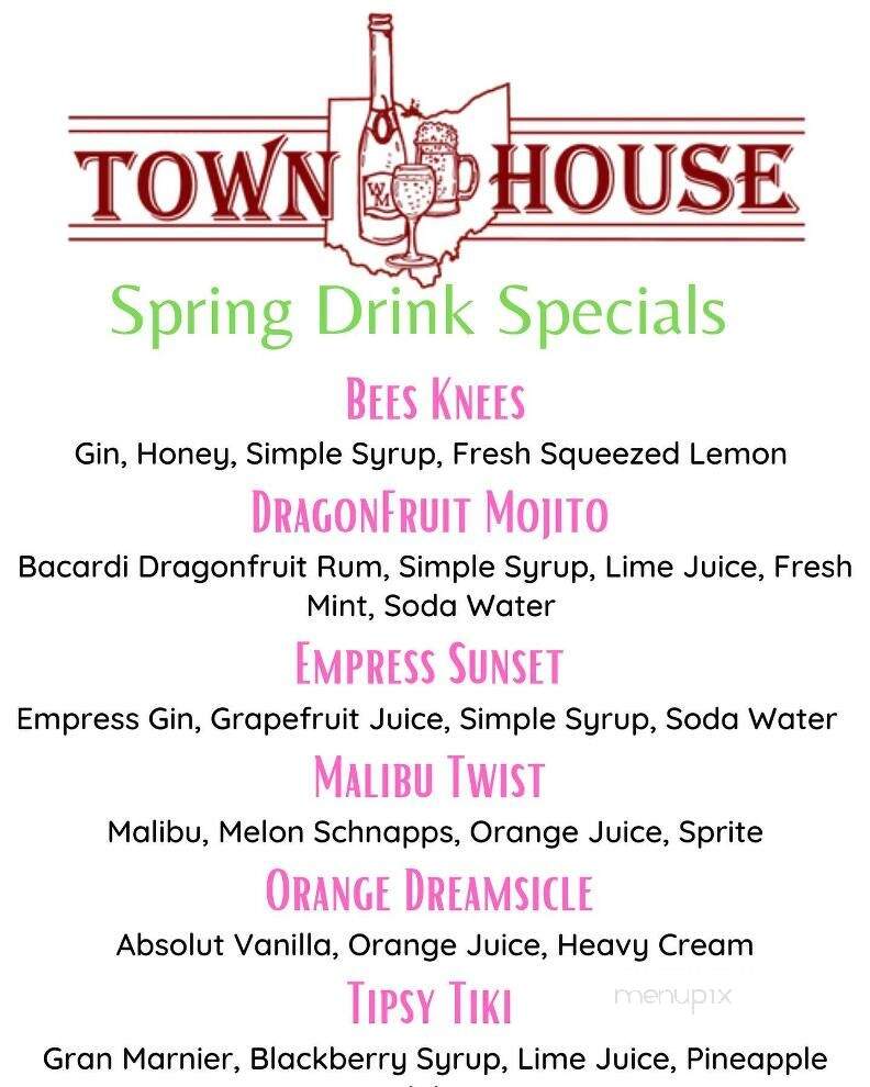 Town House - Marietta, OH menu_pic