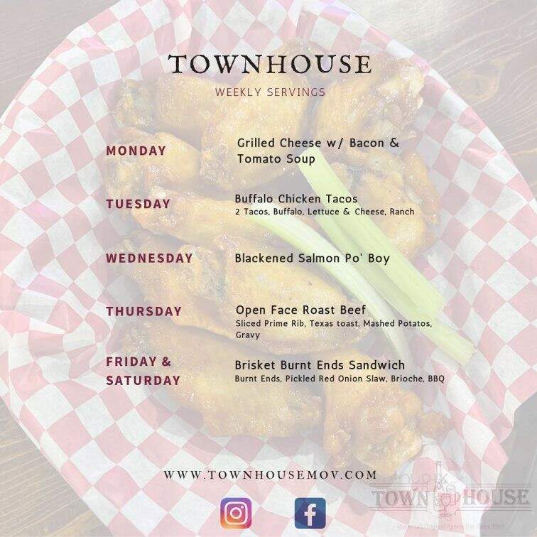 Town House - Marietta, OH menu_pic