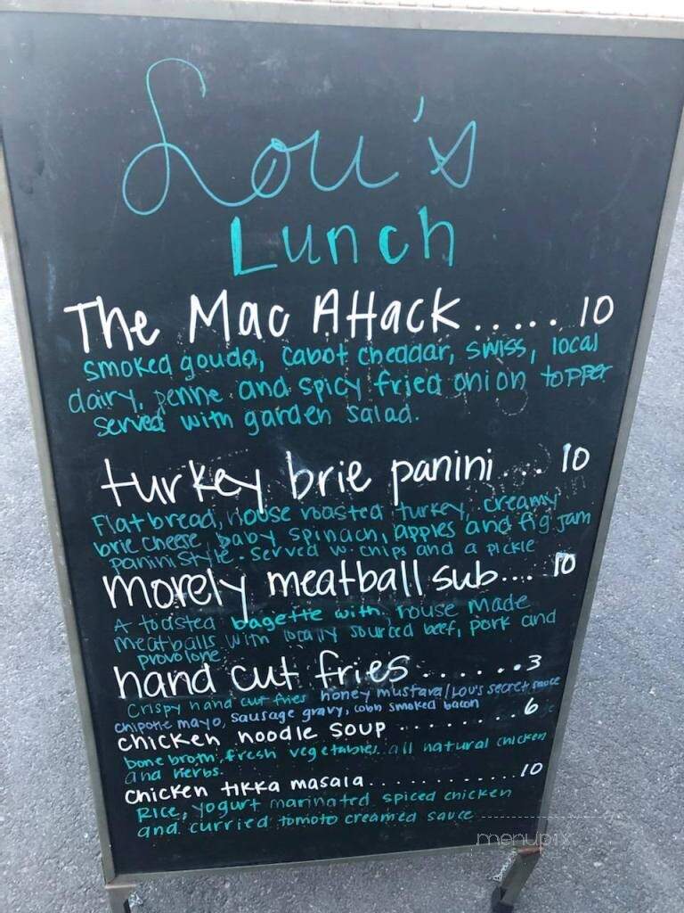 Lou's Restaurant & Bakery - Hanover, NH menu_pic