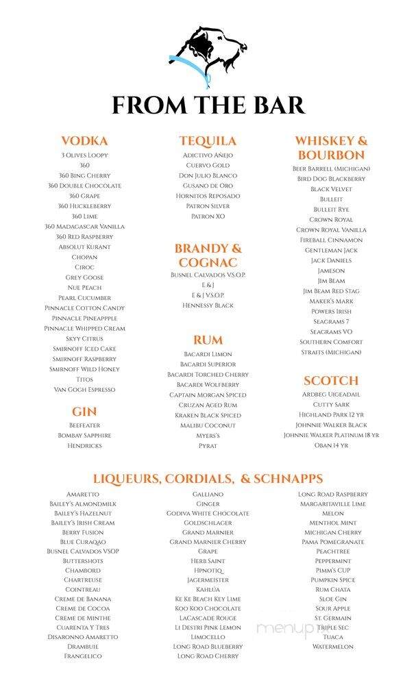 The Bearded Dogg Lounge - Gaylord, MI menu_pic