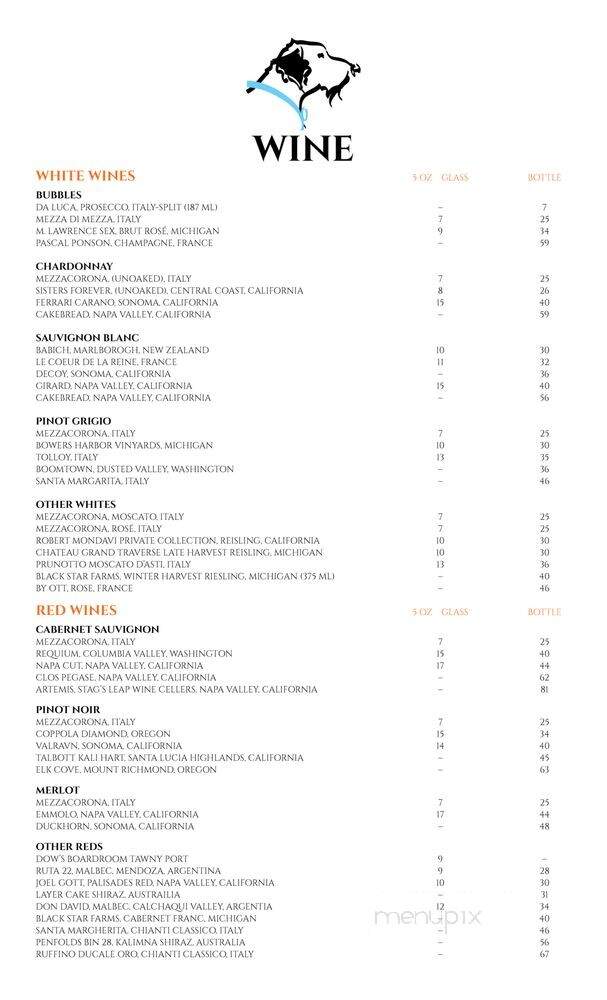 The Bearded Dogg Lounge - Gaylord, MI menu_pic
