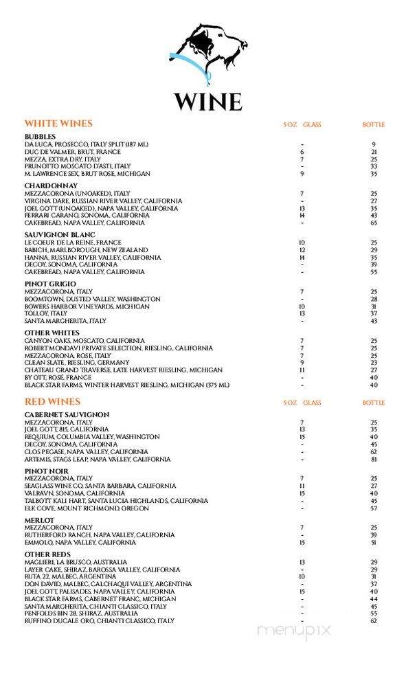 The Bearded Dogg Lounge - Gaylord, MI menu_pic