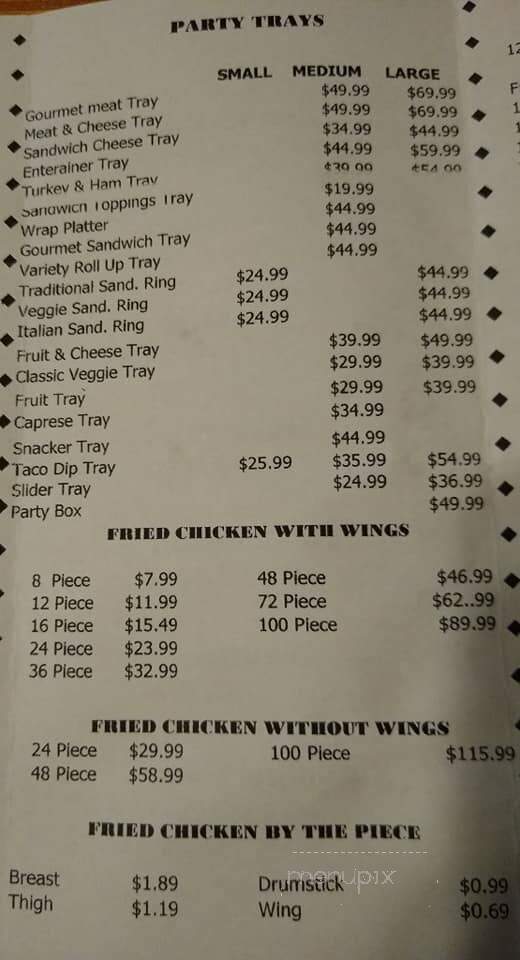 SHOP 'n SAVE - Weirton, WV menu_pic