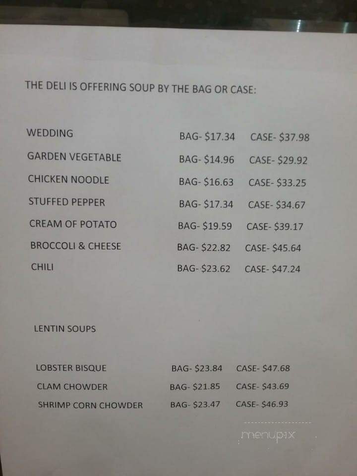 SHOP 'n SAVE - Weirton, WV menu_pic