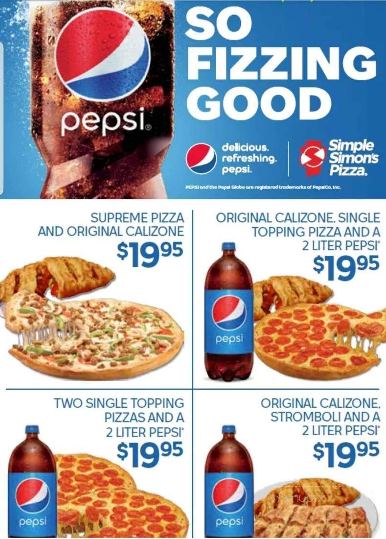 Simple Simon's Pizza - Nowata, OK menu_pic