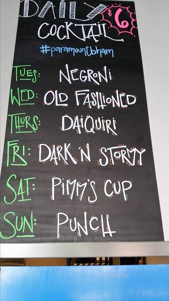 Paramount - Birmingham, AL menu_pic
