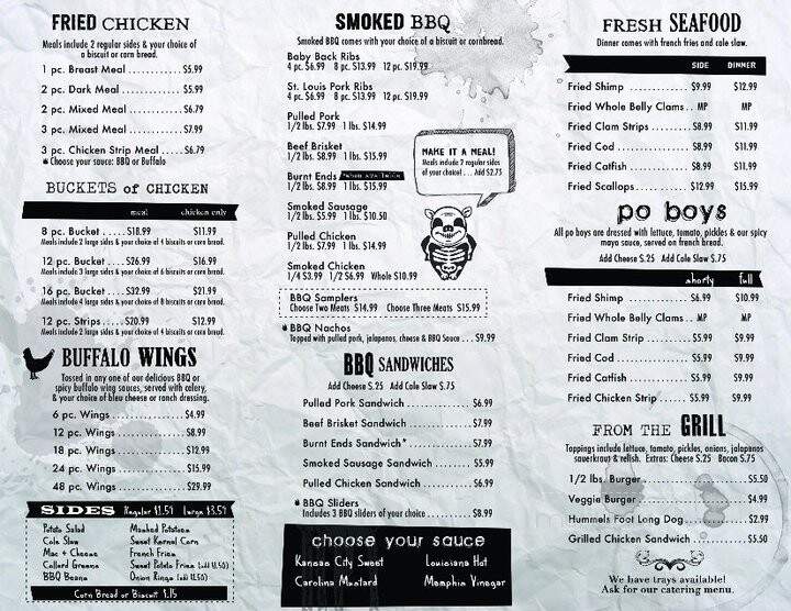 Smoke and Bones BBQ - Derby, CT menu_pic