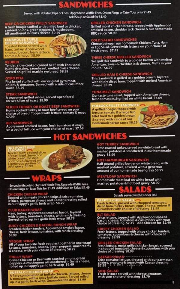 Pappy's - Andover, MN menu_pic