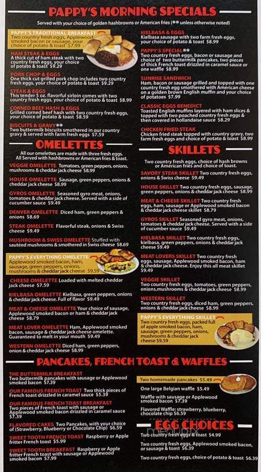 Pappy's - Andover, MN menu_pic