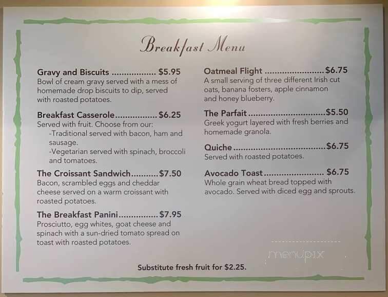 Savannah Cafe & Bakery - Webster, TX menu_pic