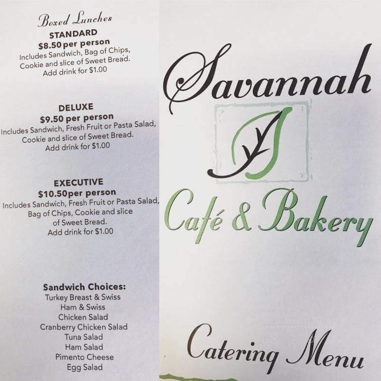 Savannah Cafe & Bakery - Webster, TX menu_pic