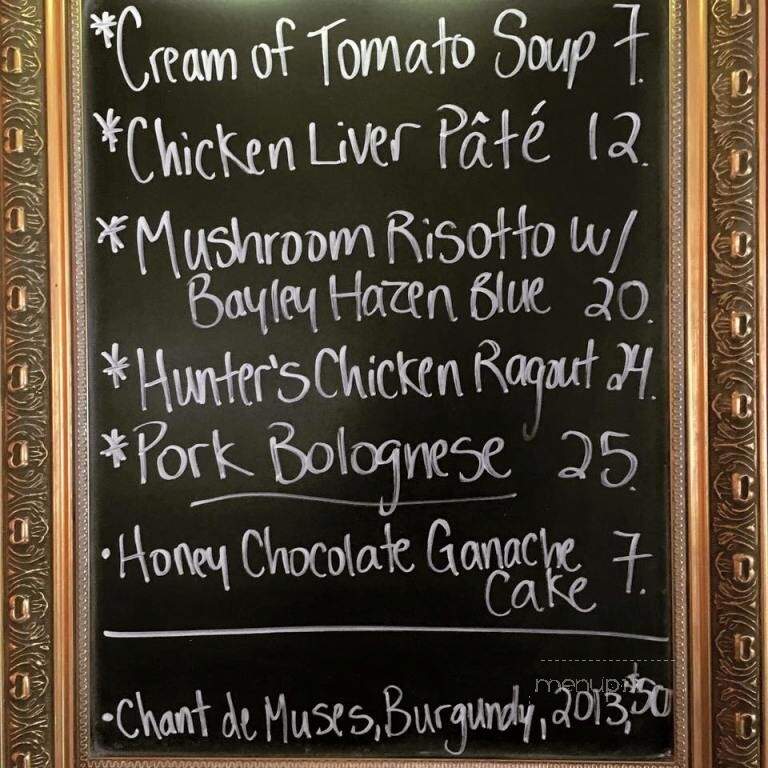 Peasant - Waitsfield, VT menu_pic