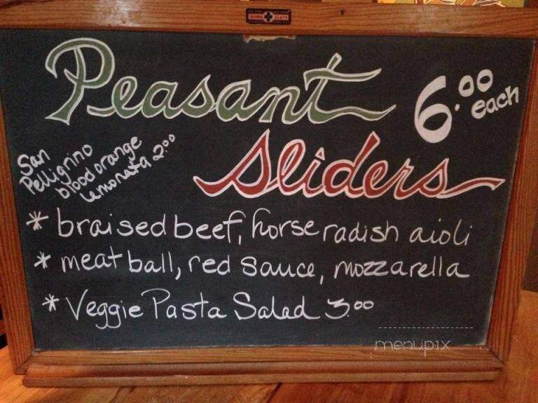 Peasant - Waitsfield, VT menu_pic