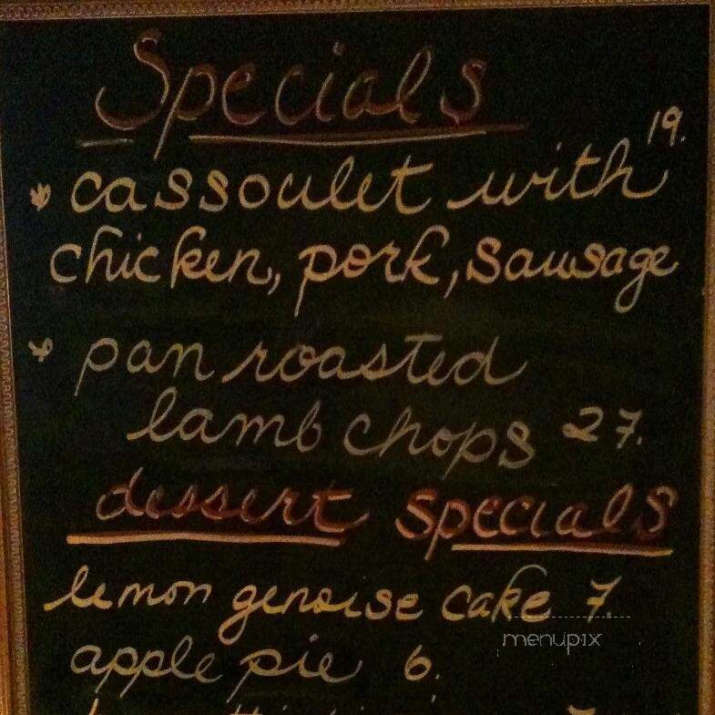 Peasant - Waitsfield, VT menu_pic