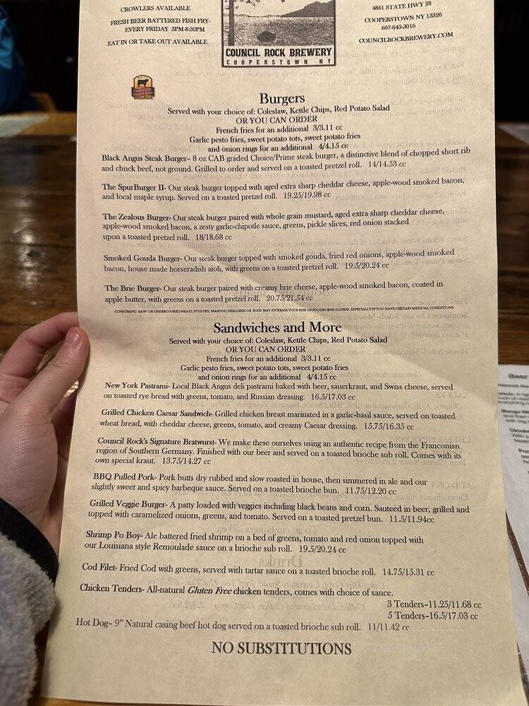 Council Rock Brewery - Cooperstown, NY
