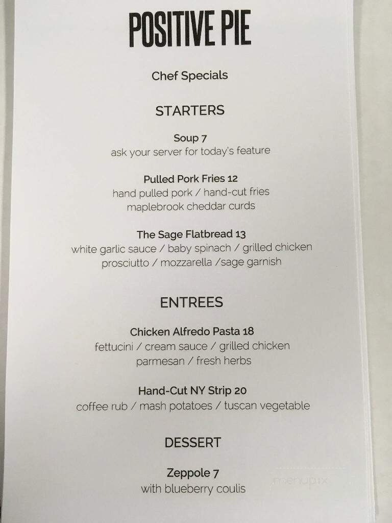Positive Pie Hardwick - Hardwick, VT menu_pic