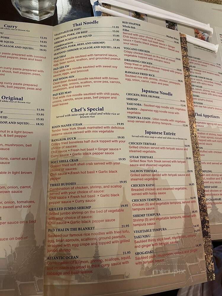 Koon manee thai and sushi - Jupiter, FL menu_pic