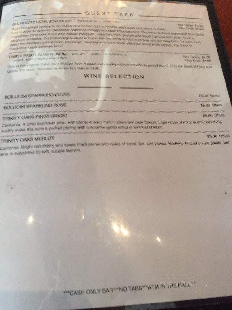 Pisgah Brewing Company - Black Mountain, NC menu_pic