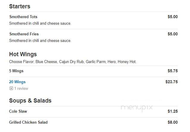 Show-Me's Sports Bar & Grill - Florissant, MO menu_pic