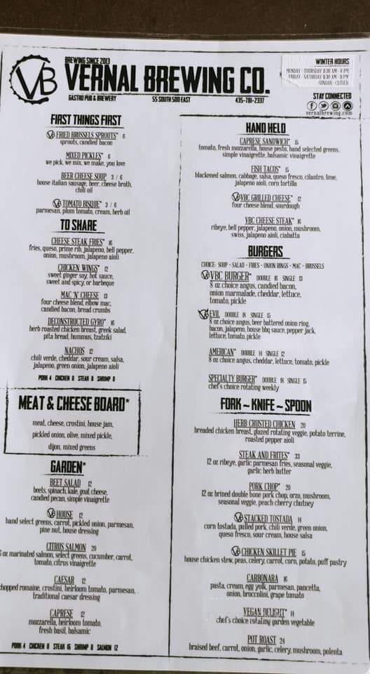 Vernal Brewing Company - Vernal, UT