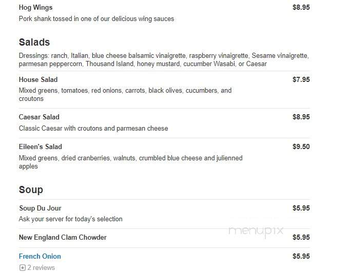 White Dog Cafe - Portland, CT menu_pic