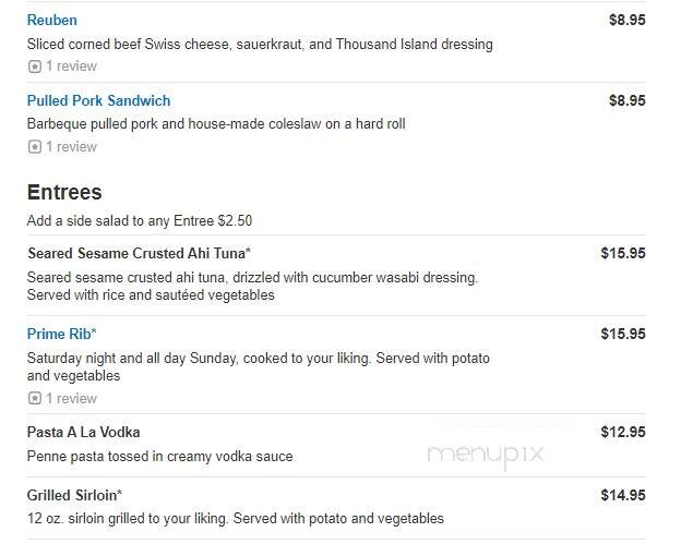 White Dog Cafe - Portland, CT menu_pic
