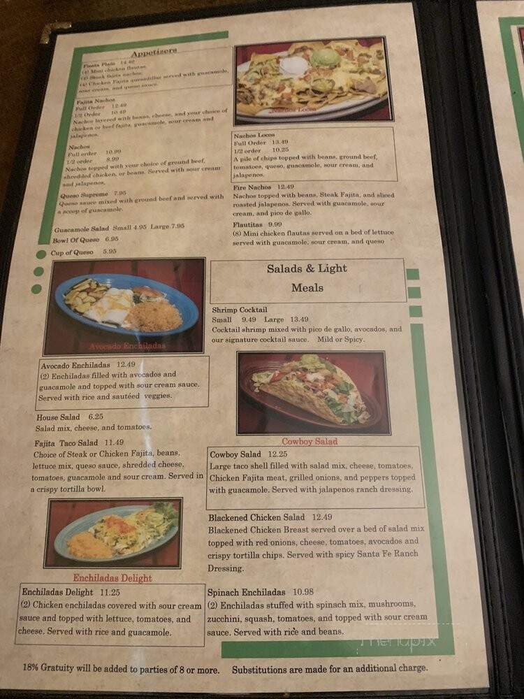 Mezcales - Fort Worth, TX menu_pic