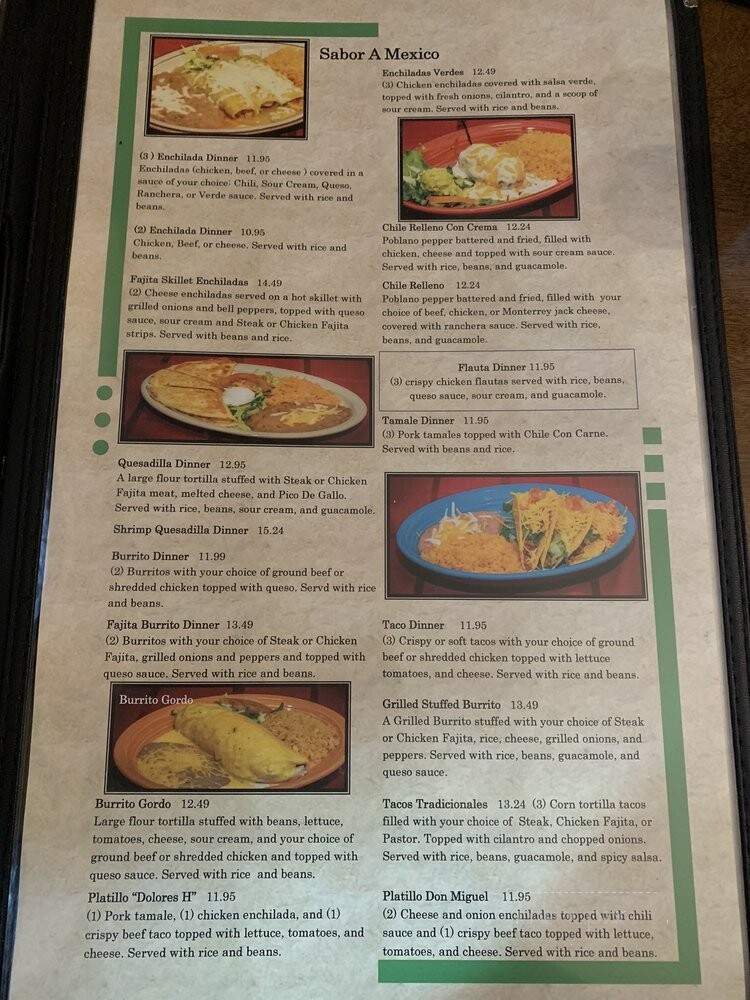 Mezcales - Fort Worth, TX menu_pic