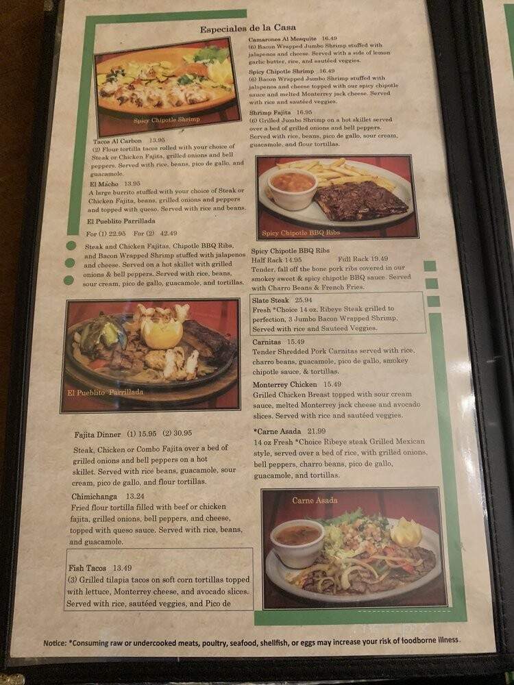Mezcales - Fort Worth, TX menu_pic