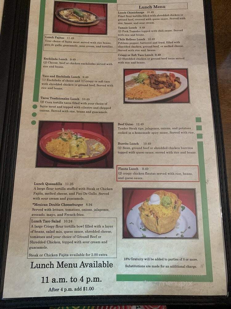 Mezcales - Fort Worth, TX menu_pic