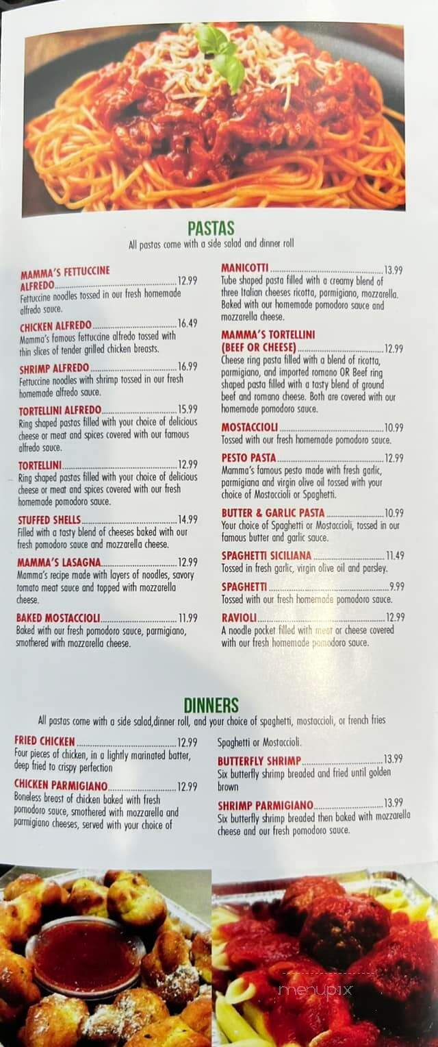 Mamma Mia's - Rockford, IL menu_pic