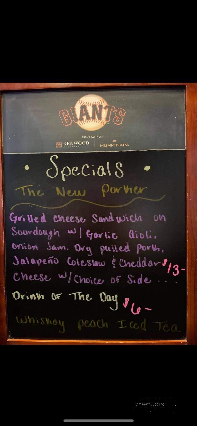 Twisted Pig Bar & Grill - Modesto, CA menu_pic