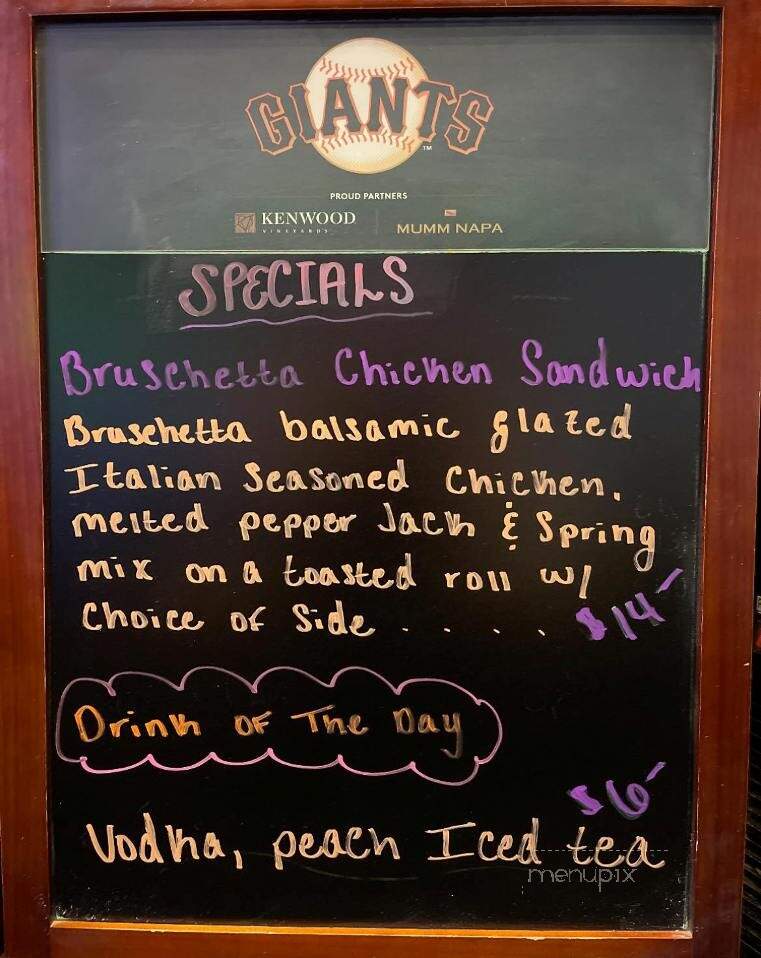 Twisted Pig Bar & Grill - Modesto, CA menu_pic