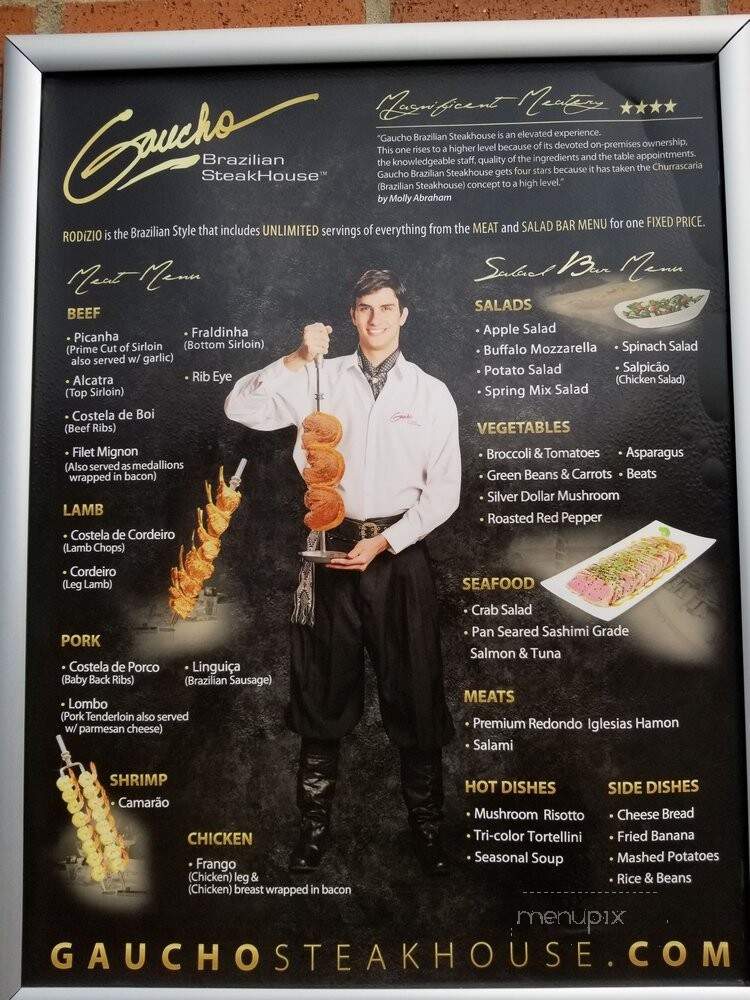 Gaucho Steakhouse - Northville, MI menu_pic