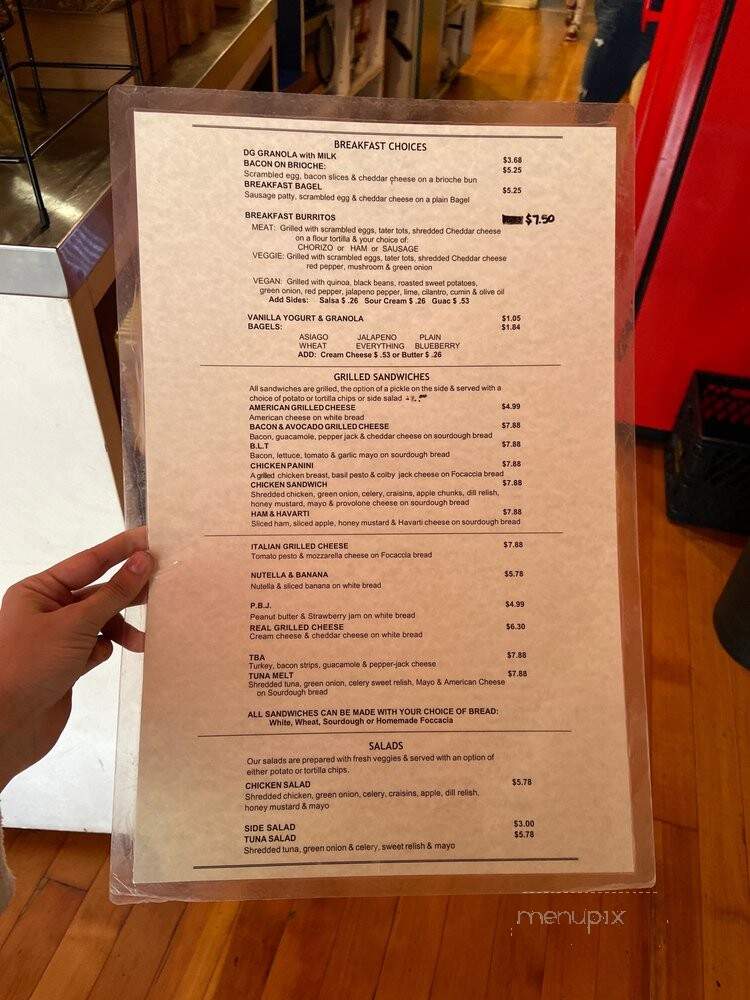 Daily Grind Espresso - Pullman, WA menu_pic