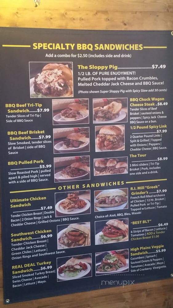 Mill Creek BBQ, Burgers and Drive-Thru - Redlands, CA menu_pic