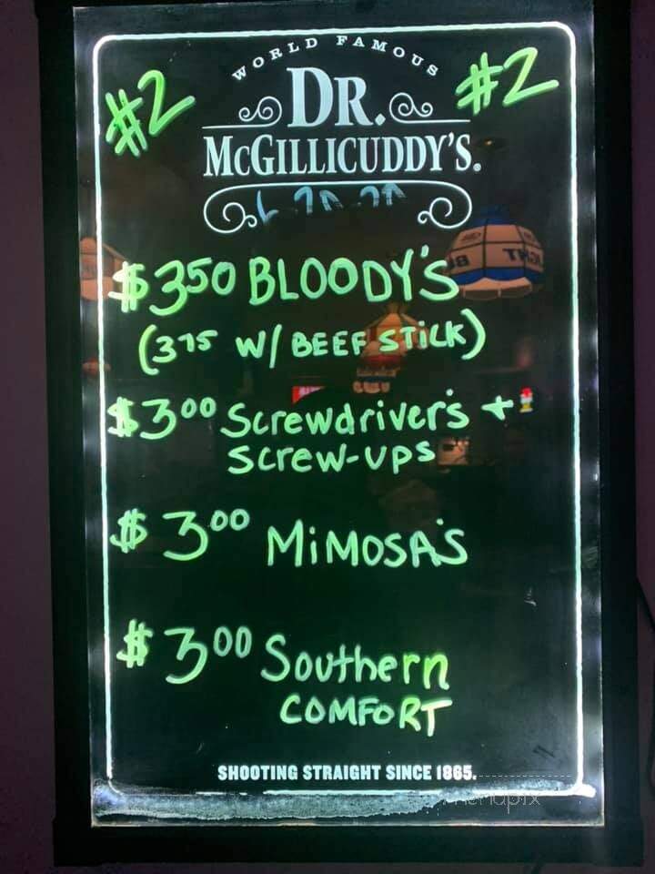 Shoe's Pub - Menomonie, WI menu_pic