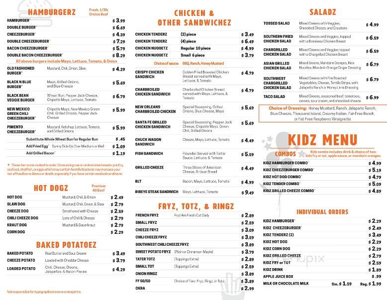 French Fryz - Arden, NC menu_pic