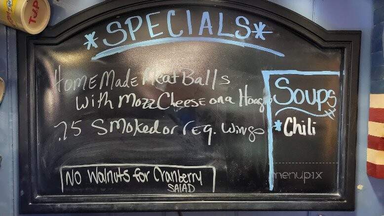 Bildas Friess Lake Pub - Hubertus, WI menu_pic