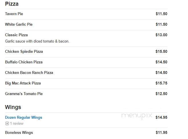 My Uncle's Place - Binghamton, NY menu_pic