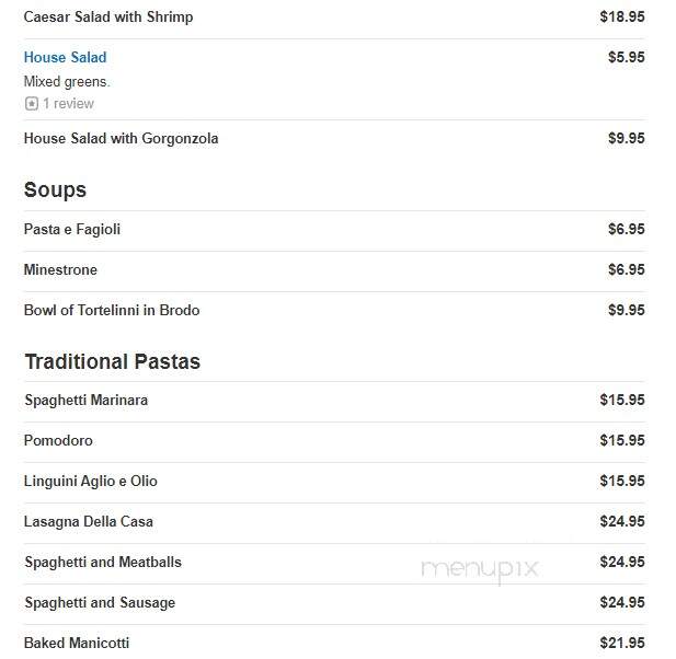 Vulcano's Italian Restaurant - Tequesta, FL menu_pic
