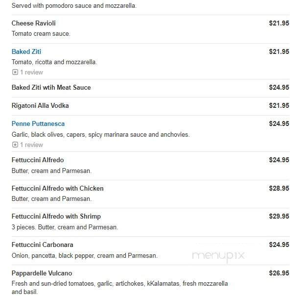 Vulcano's Italian Restaurant - Tequesta, FL menu_pic