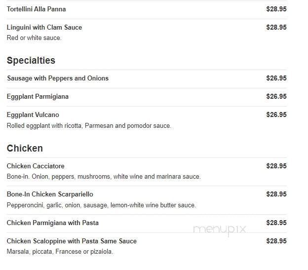 Vulcano's Italian Restaurant - Tequesta, FL menu_pic