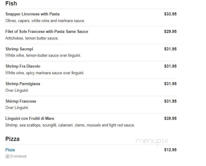 Vulcano's Italian Restaurant - Tequesta, FL menu_pic